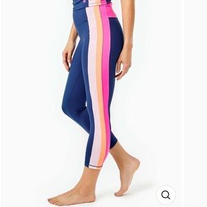 Lilly Pulitzer Luxletic Weekender High Rise Midi Legging NWT